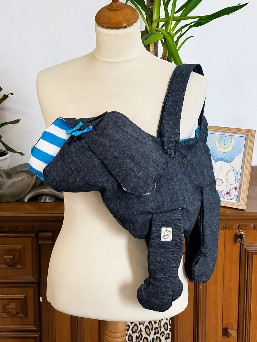 Pettorina in denim per animali domestici